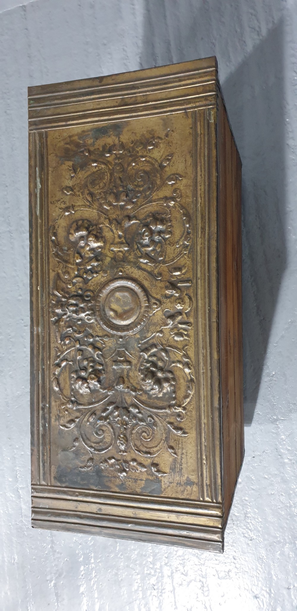 Large Brass Log Bin View VIII