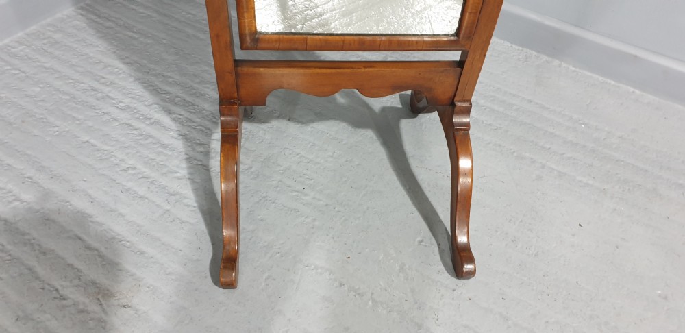 Fine Walnut Cheval Mirror View IV