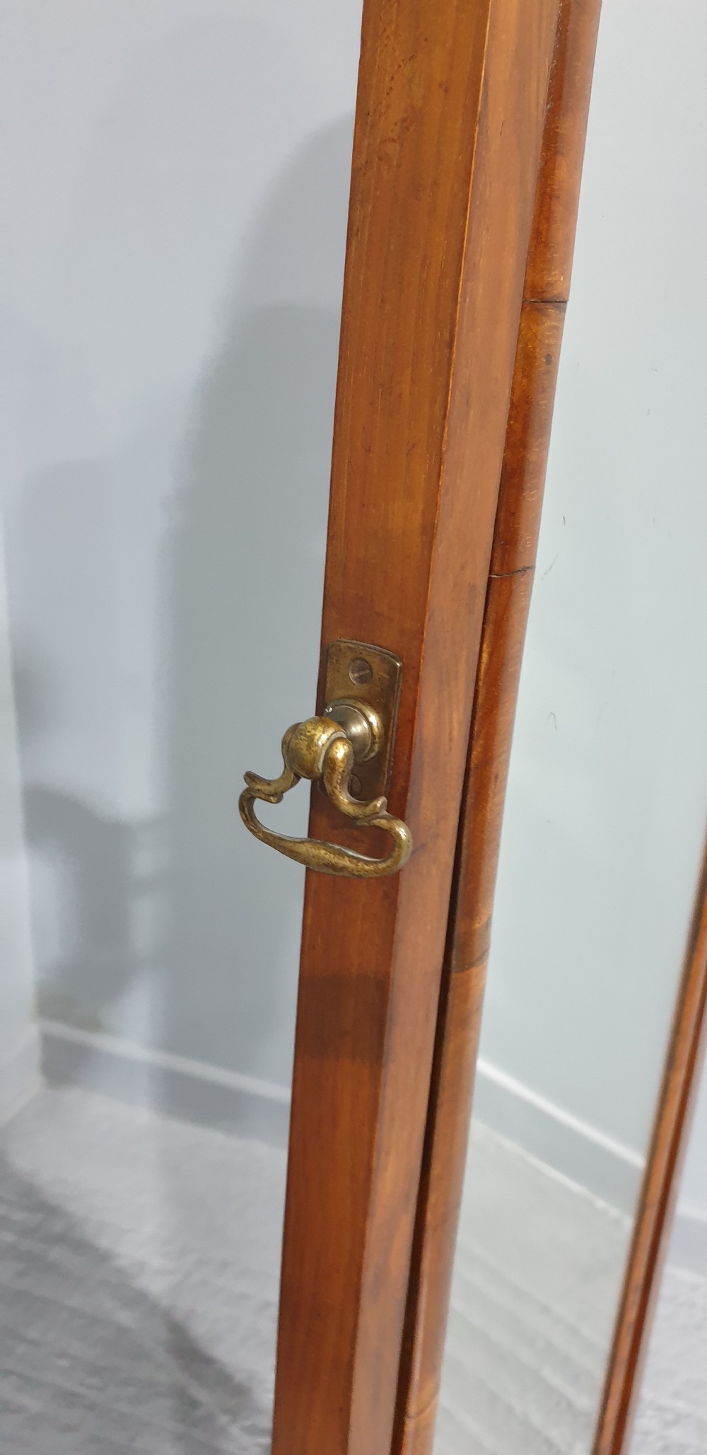 Fine Walnut Cheval Mirror View VI