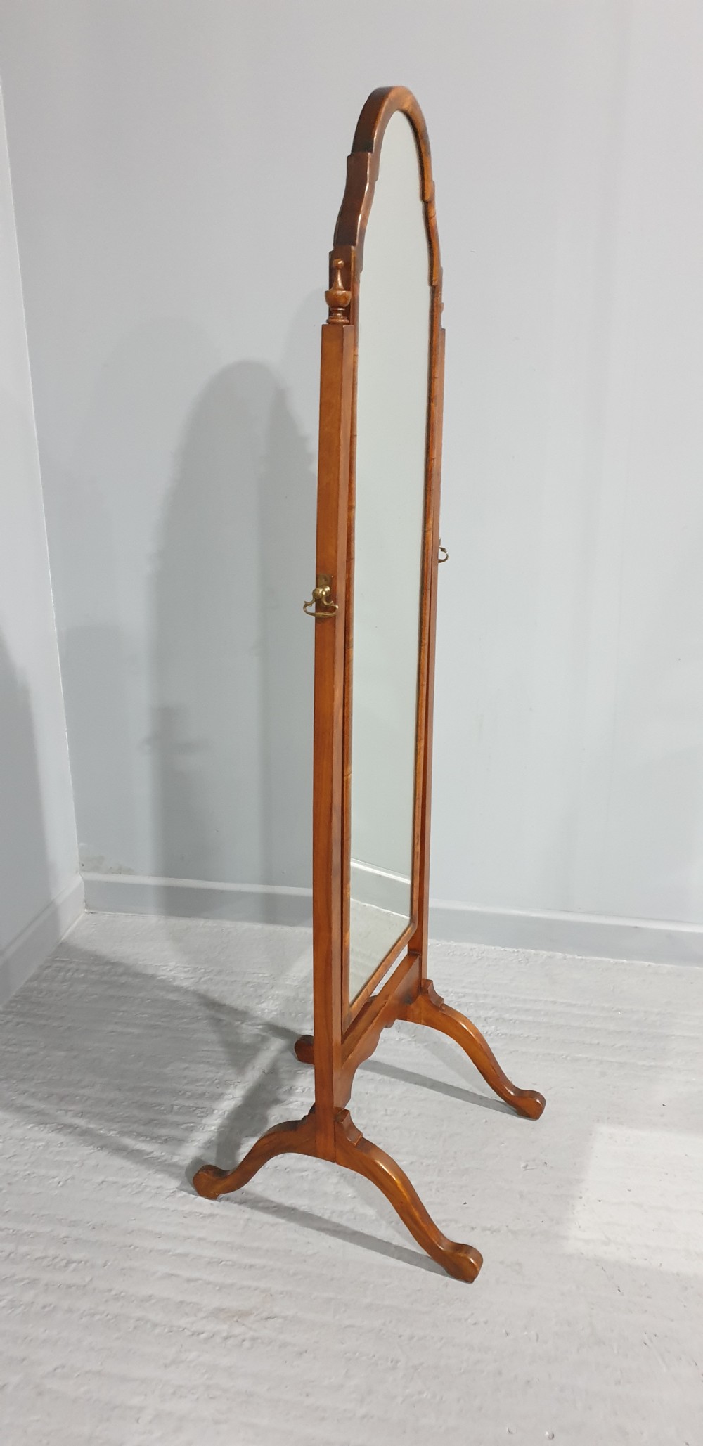 Fine Walnut Cheval Mirror View VII