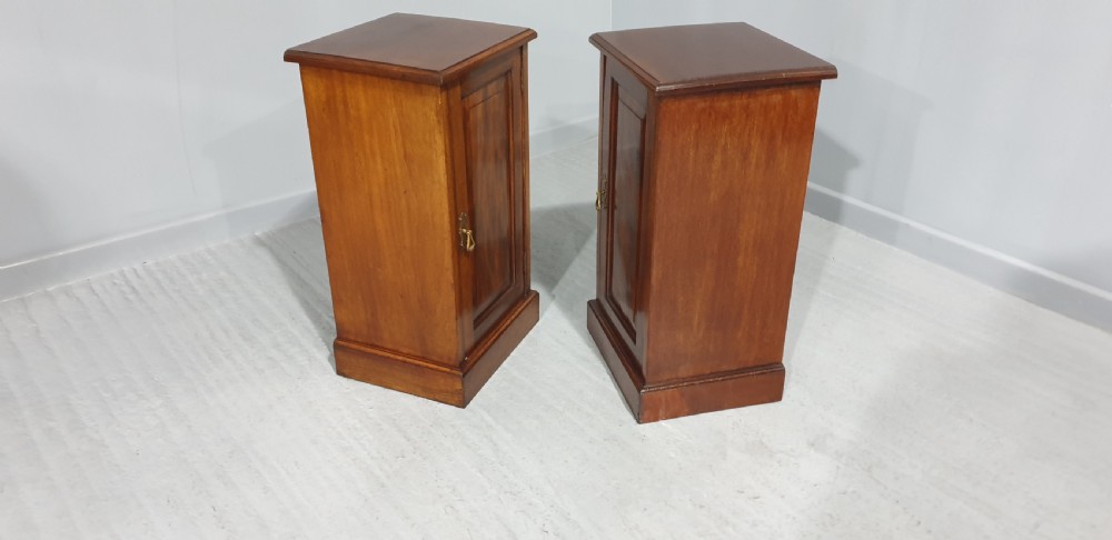 Pair Victorian Mahogany Bedside Cabinets View VIII