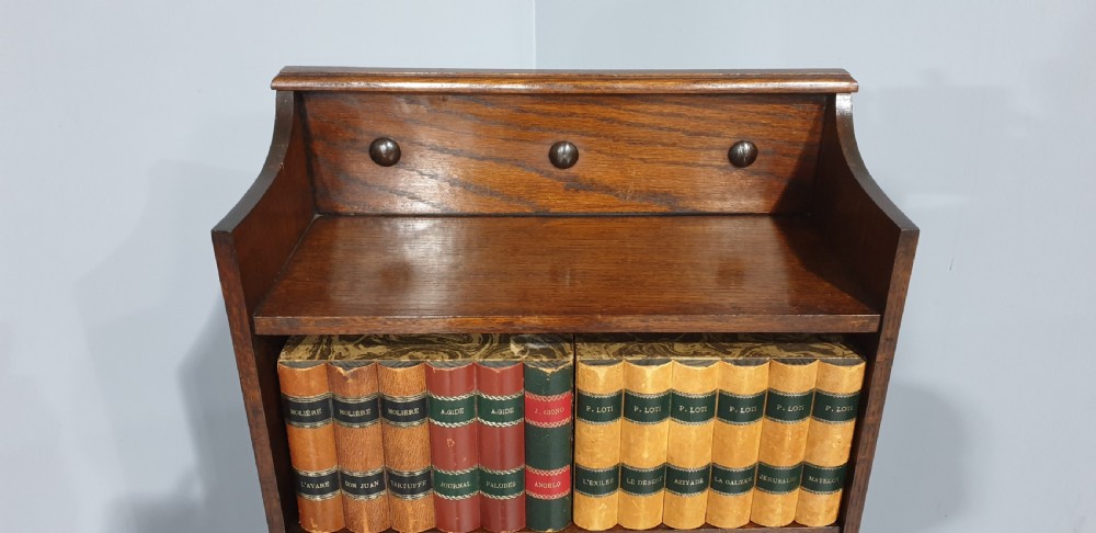 Slim Oak Open Bookcase View II