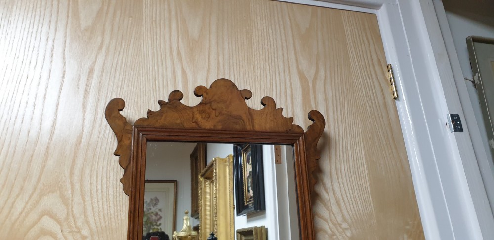 Victorian Burr Walnut Mirror View IV