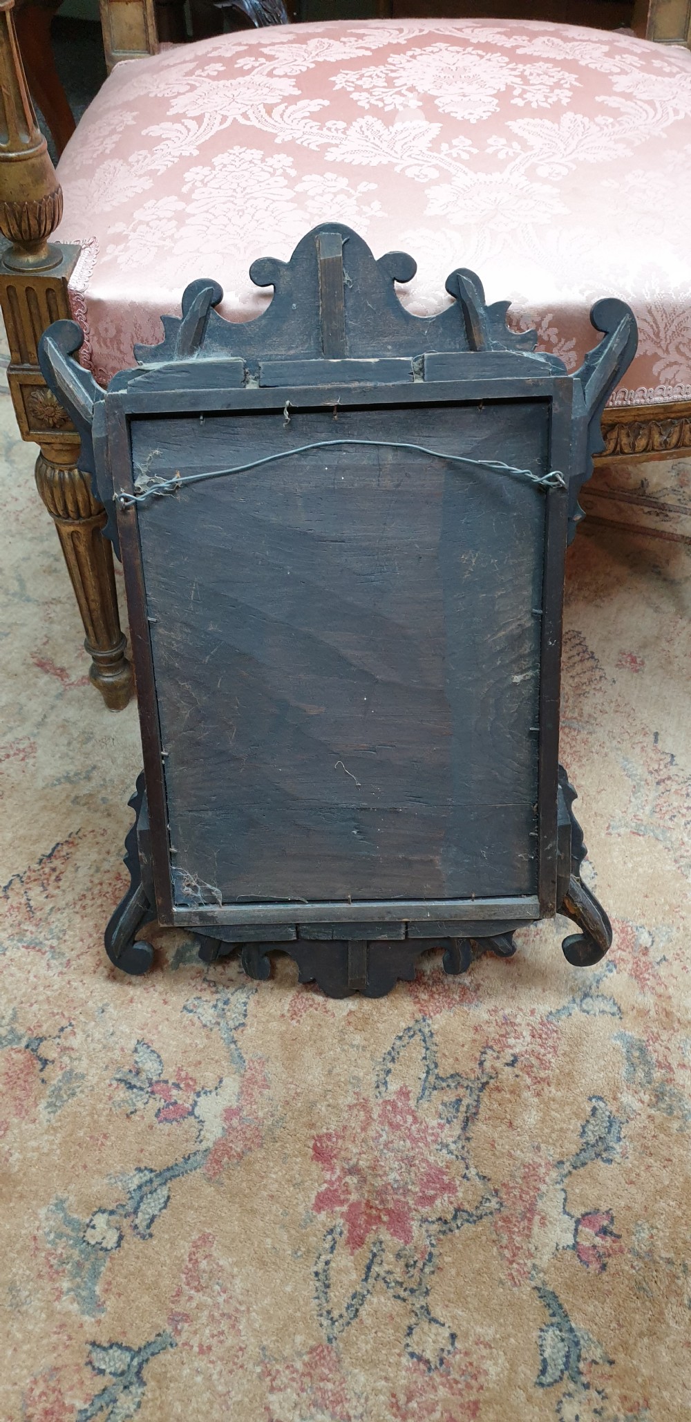 Victorian Burr Walnut Mirror View V