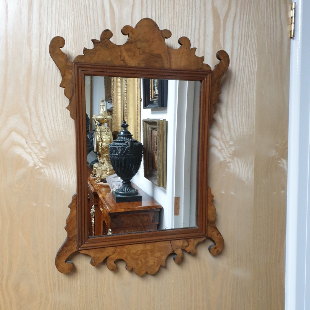 Victorian Burr Walnut Mirror