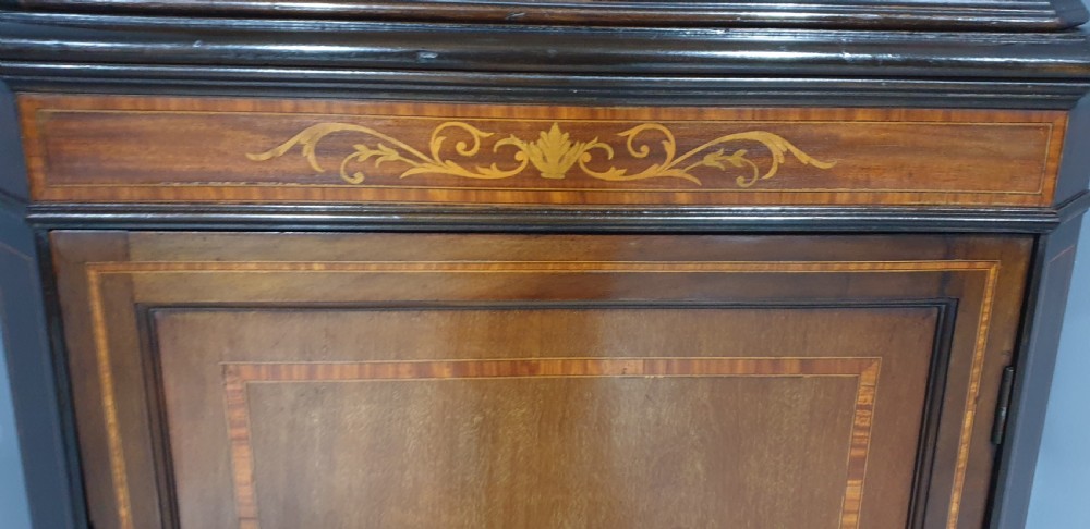 Inlaid Mahogany Corner Cabinet View IX