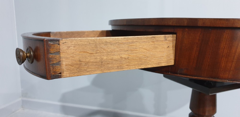 Super Mahogany Drum Table View V