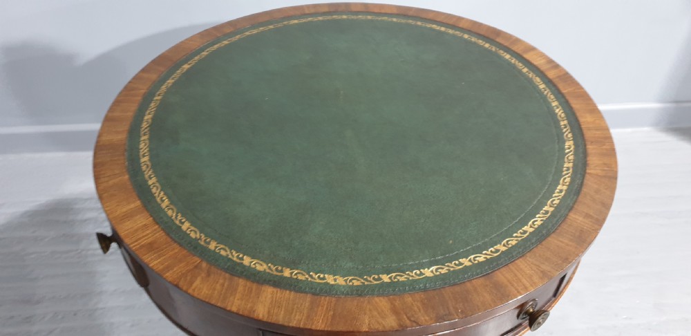 Super Mahogany Drum Table View XI