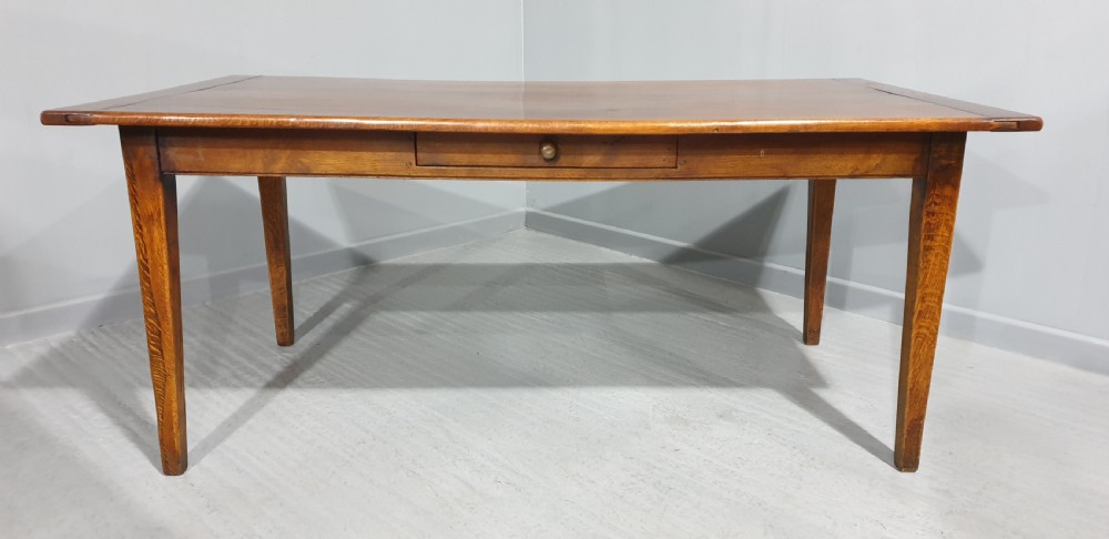 French Oak Plank Kitchen Dining Table View II