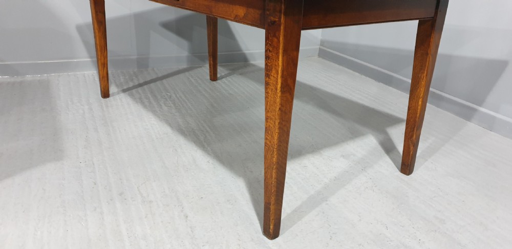 French Oak Plank Kitchen Dining Table View VIII