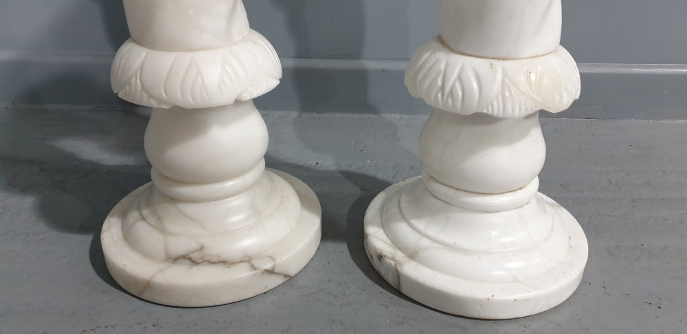 Super Pair White Marble Columns View III