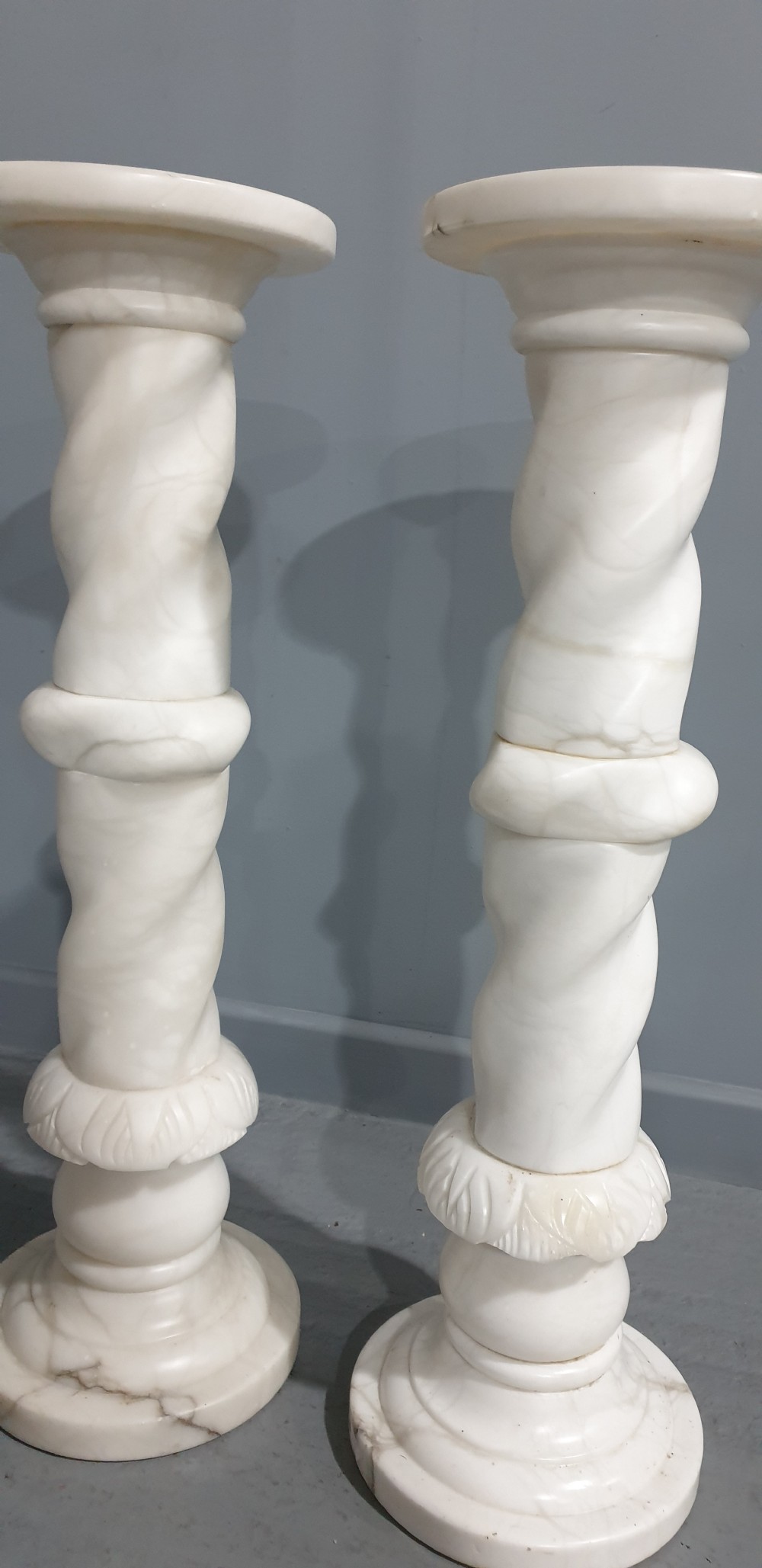 Super Pair White Marble Columns View IV