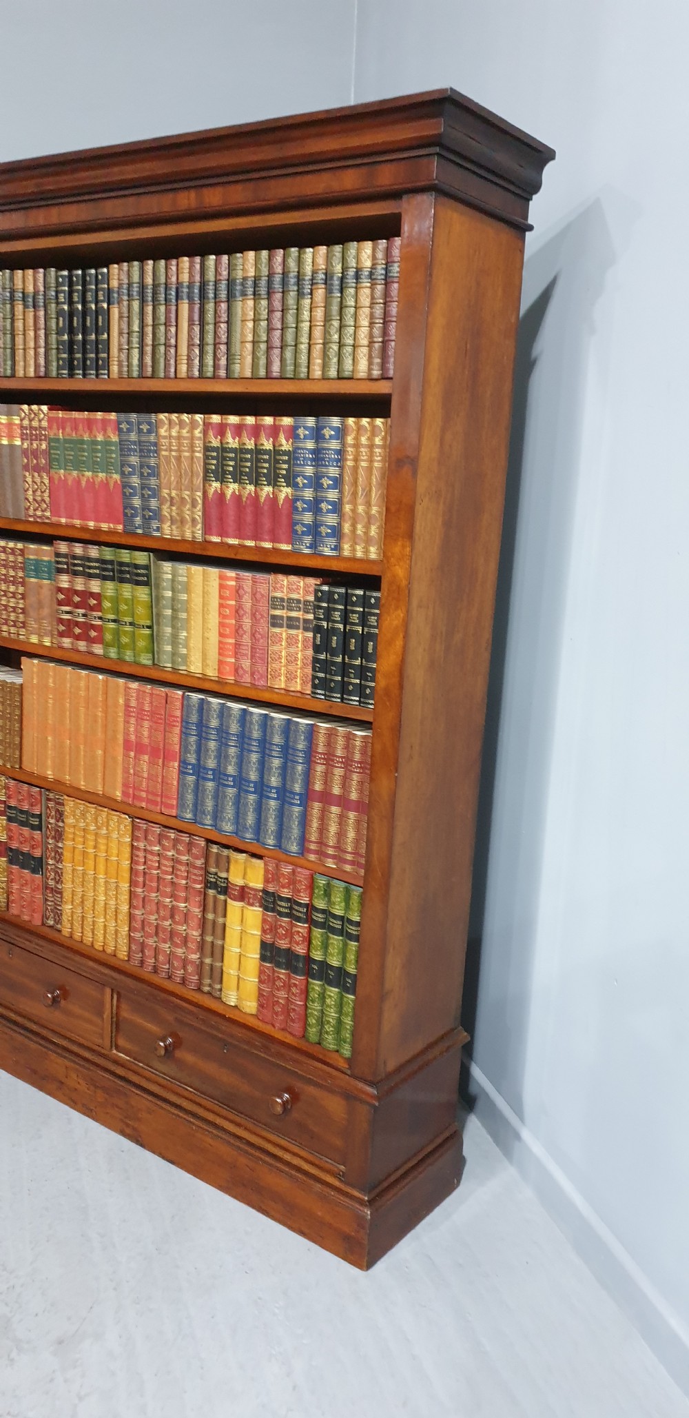 Outstanding Victorian Open Library Bookcase View V