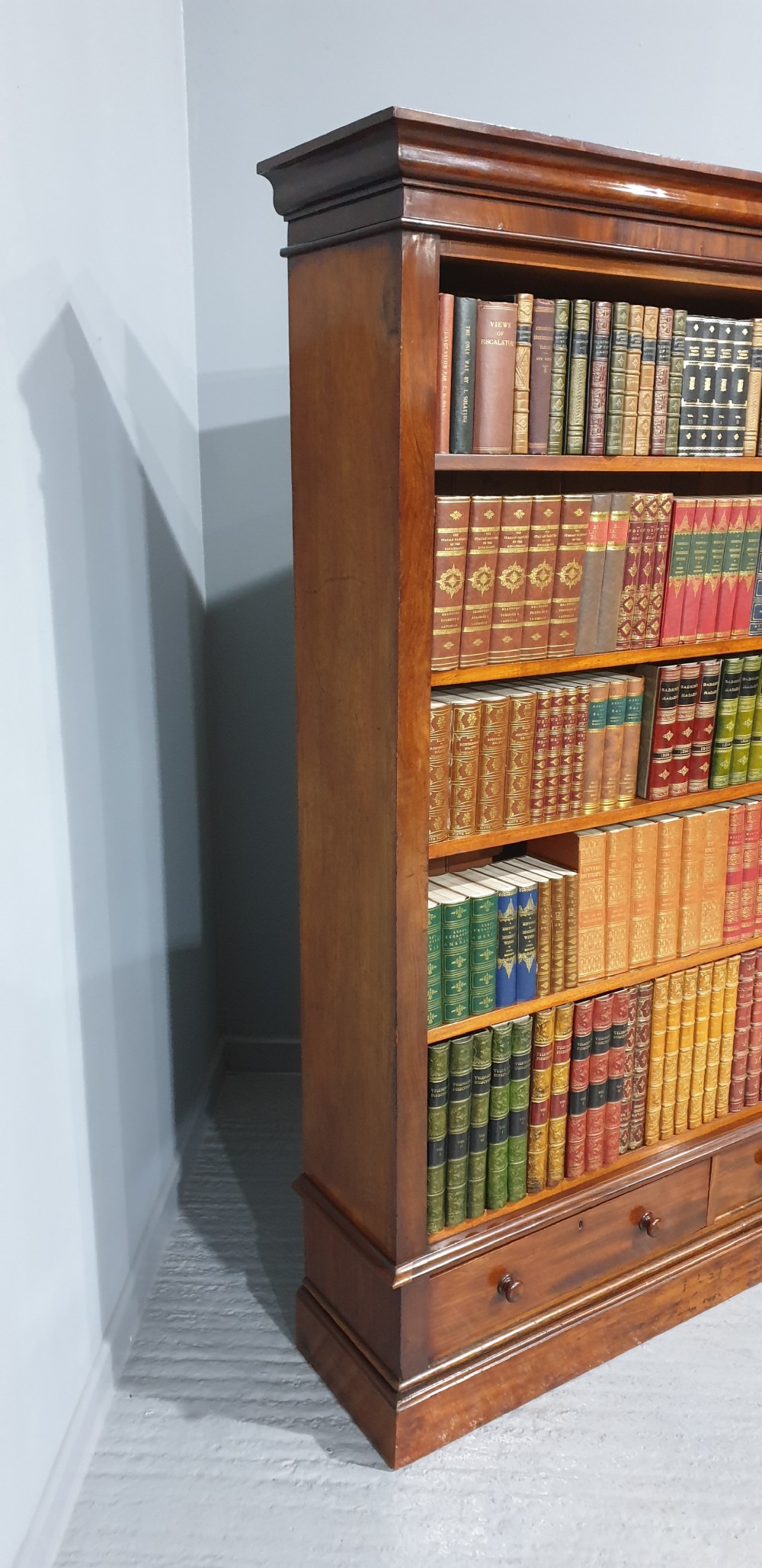 Outstanding Victorian Open Library Bookcase View VI