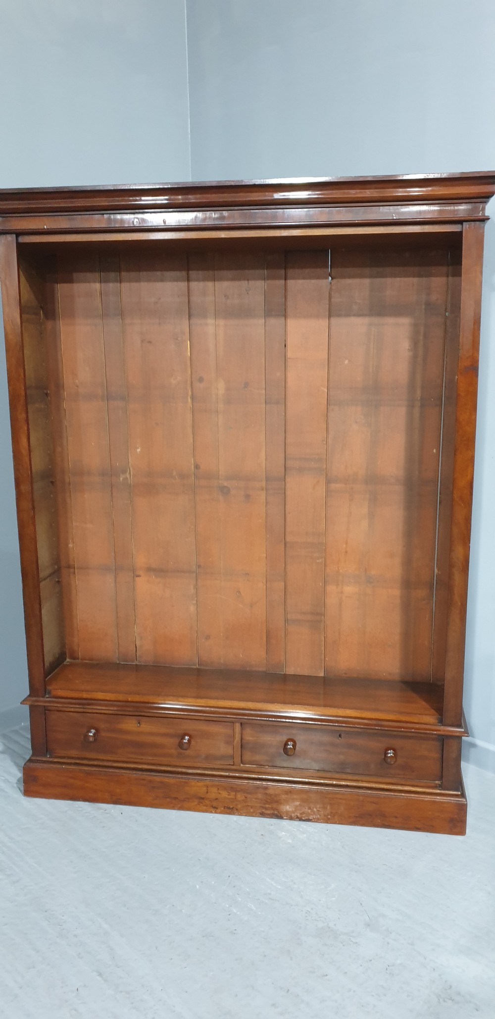 Outstanding Victorian Open Library Bookcase View IX