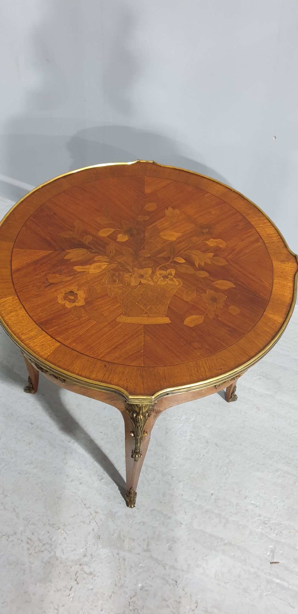 French Marquetry Coffee Table View III