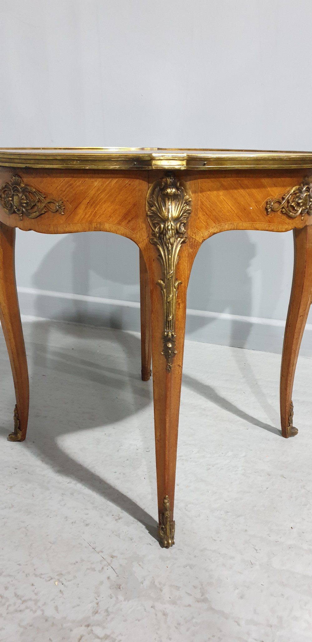 French Marquetry Coffee Table View IV