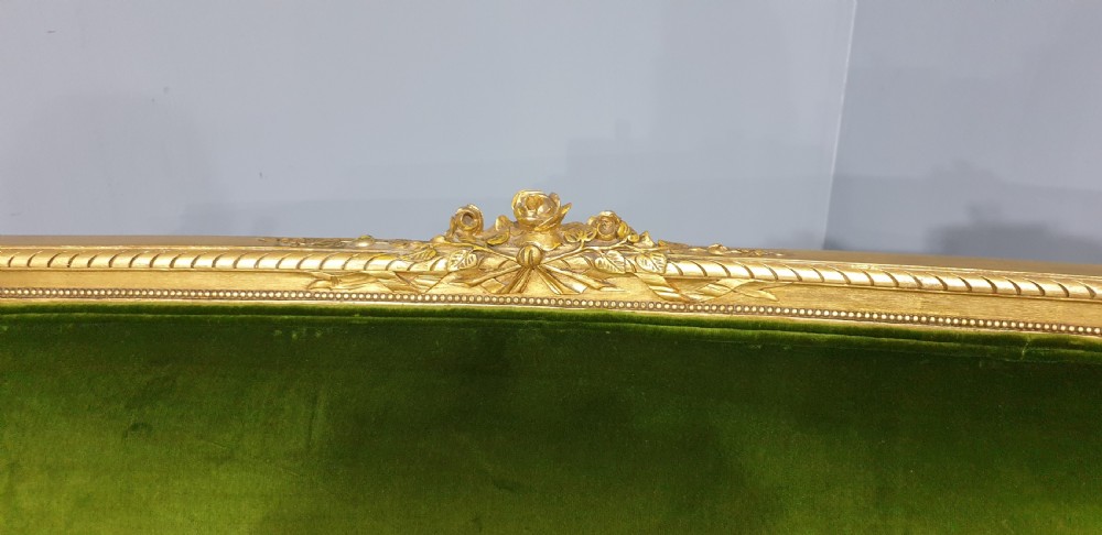 Superb French Gilt Two Seat Sofa View III