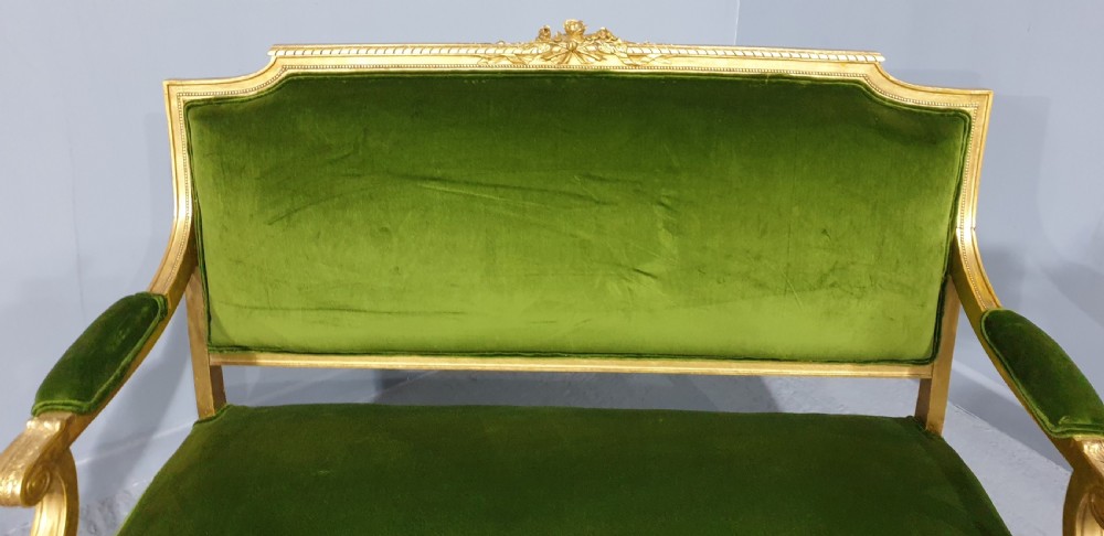 Superb French Gilt Two Seat Sofa View IX