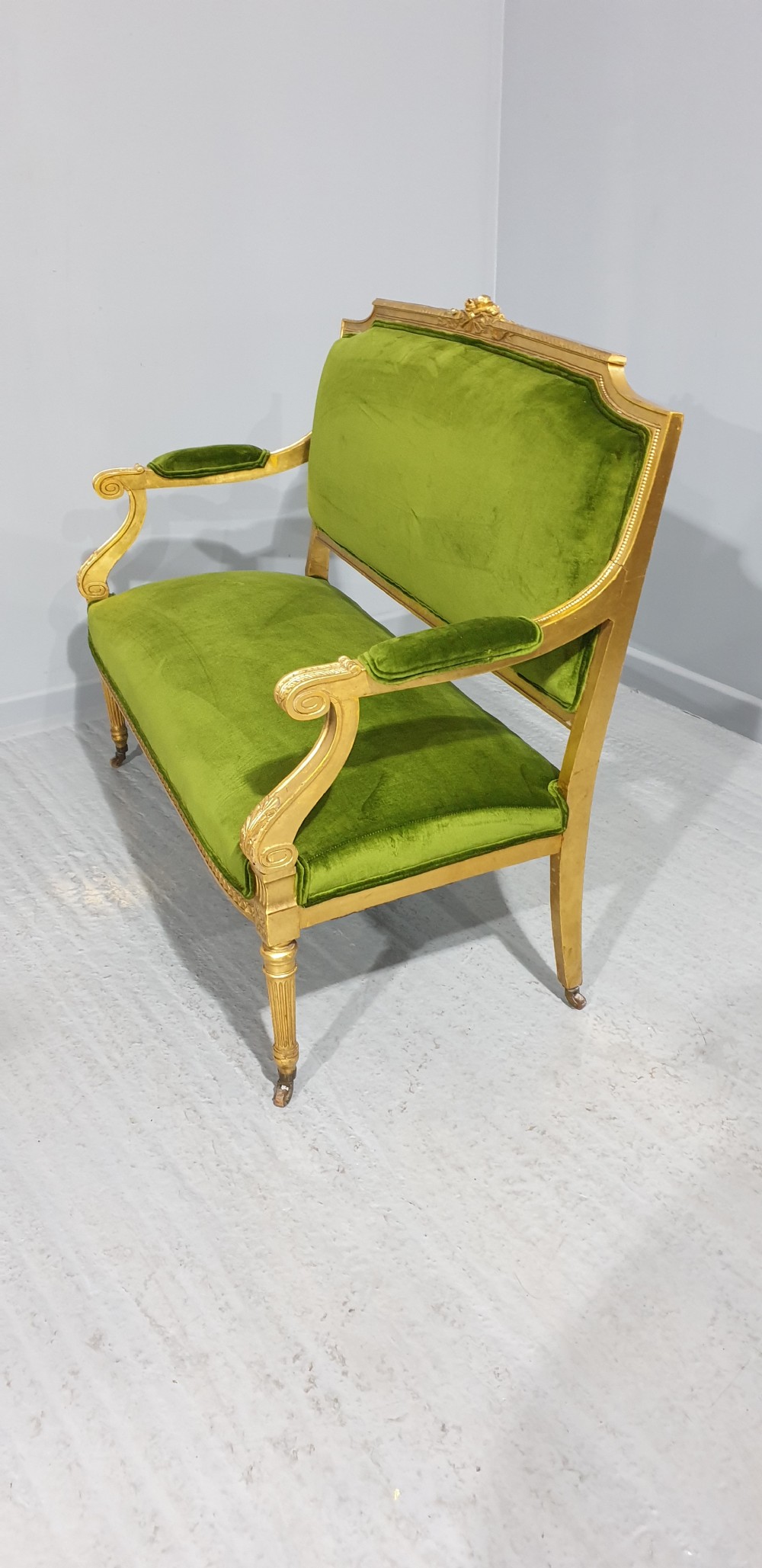 Superb French Gilt Two Seat Sofa View XII
