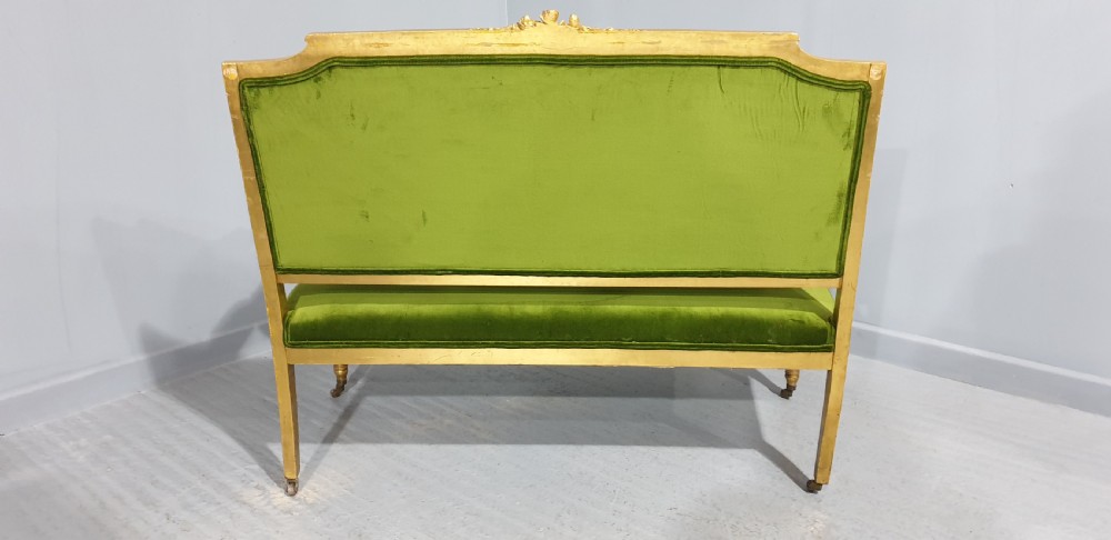 Superb French Gilt Two Seat Sofa View XIV