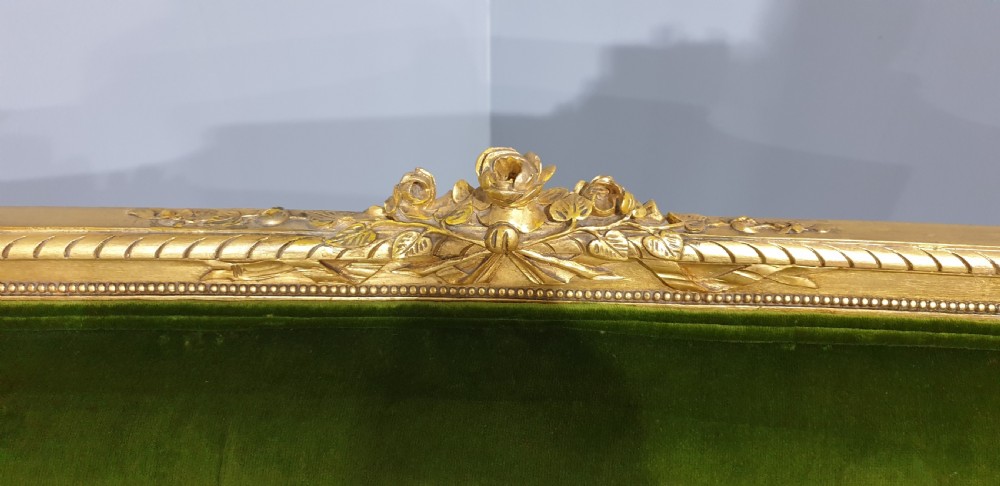 Superb French Gilt Two Seat Sofa View XVI