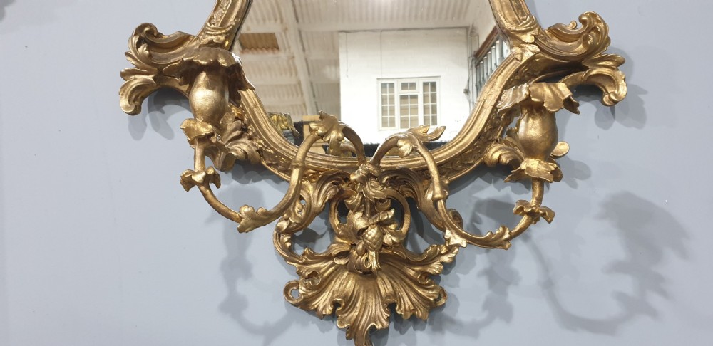 Gilt Rococco French Girondell Mirror View III