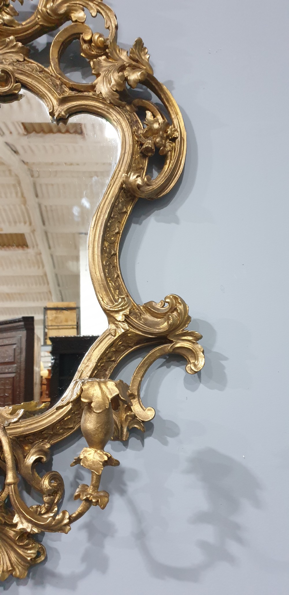 Gilt Rococco French Girondell Mirror View IV