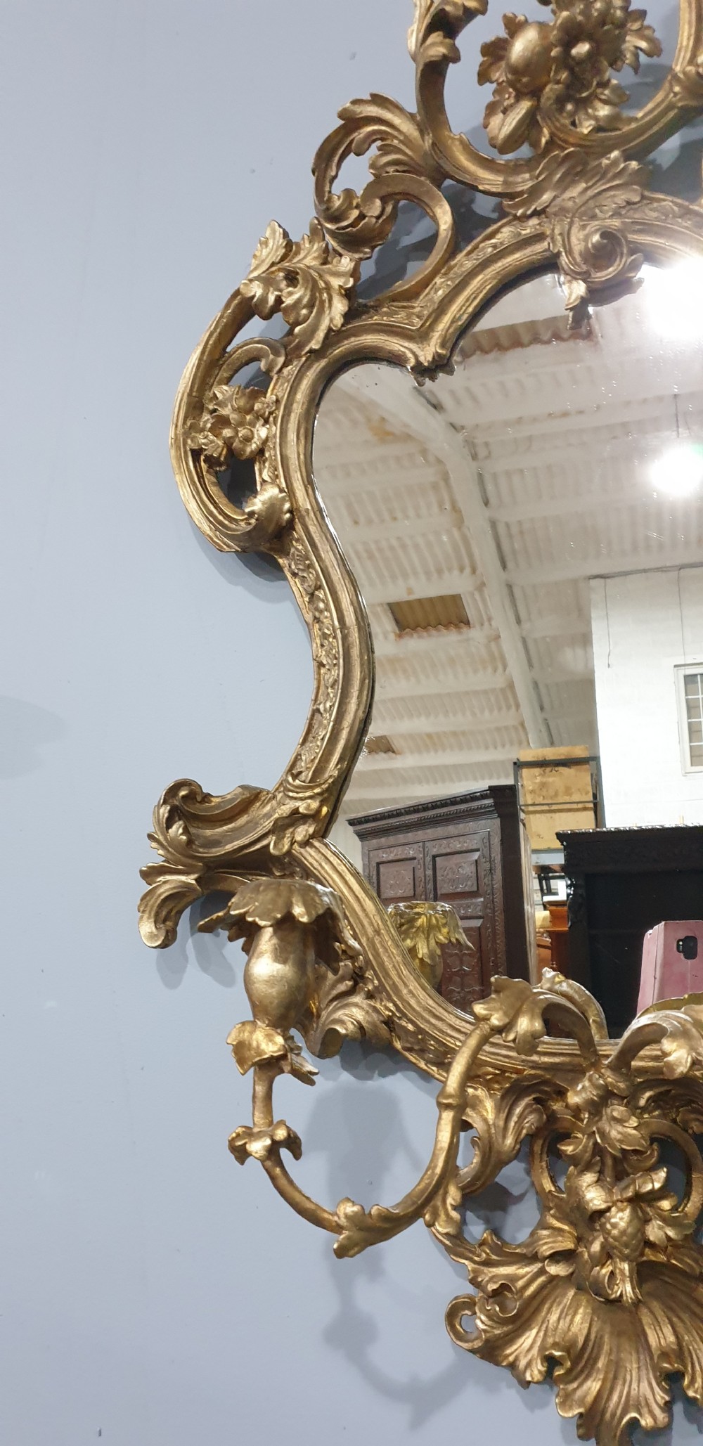 Gilt Rococco French Girondell Mirror View V