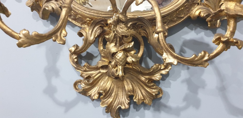 Gilt Rococco French Girondell Mirror View VIII