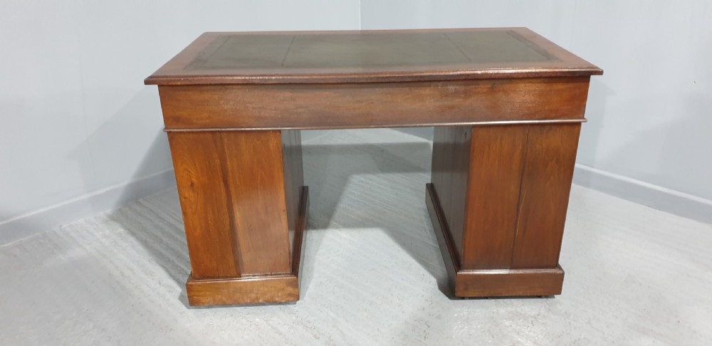 Victorian Walnut Pedestal Desk View IX