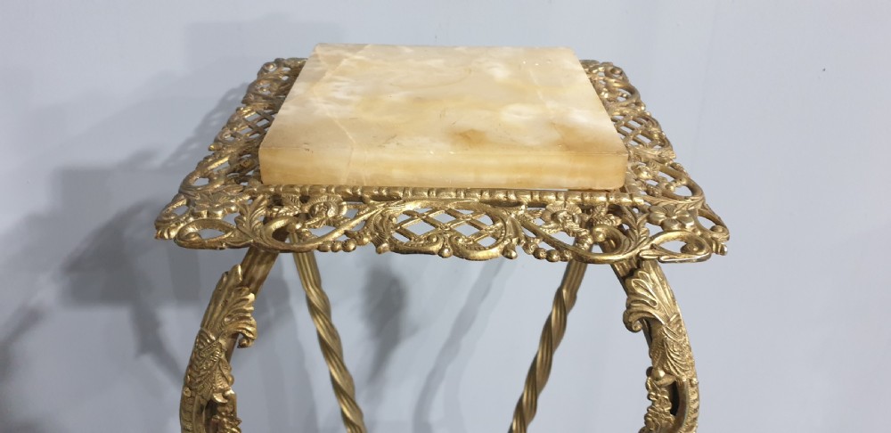Super Brass Plant Stand View X
