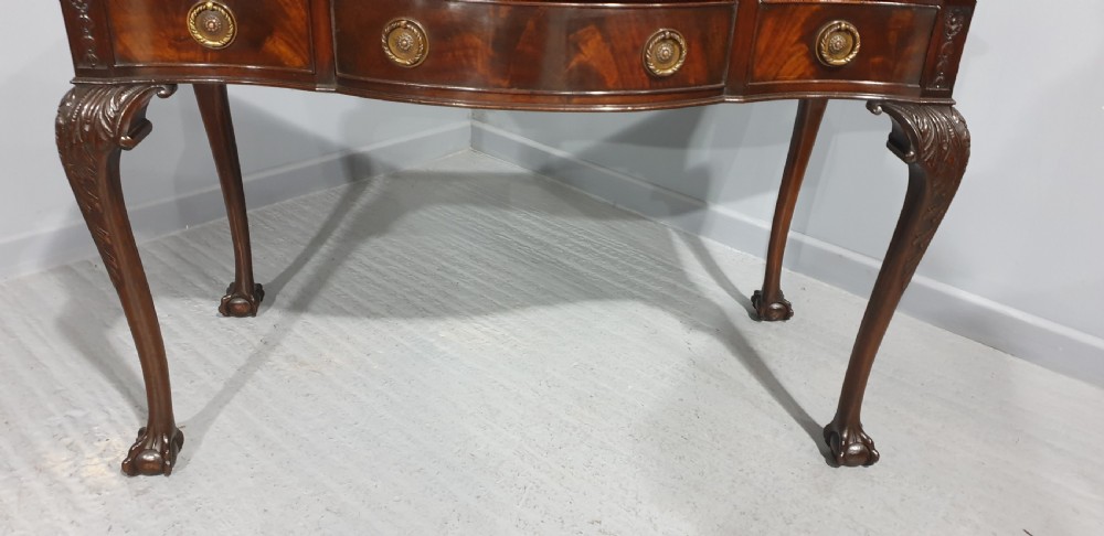 Mahogany Serpentine Side Table View II