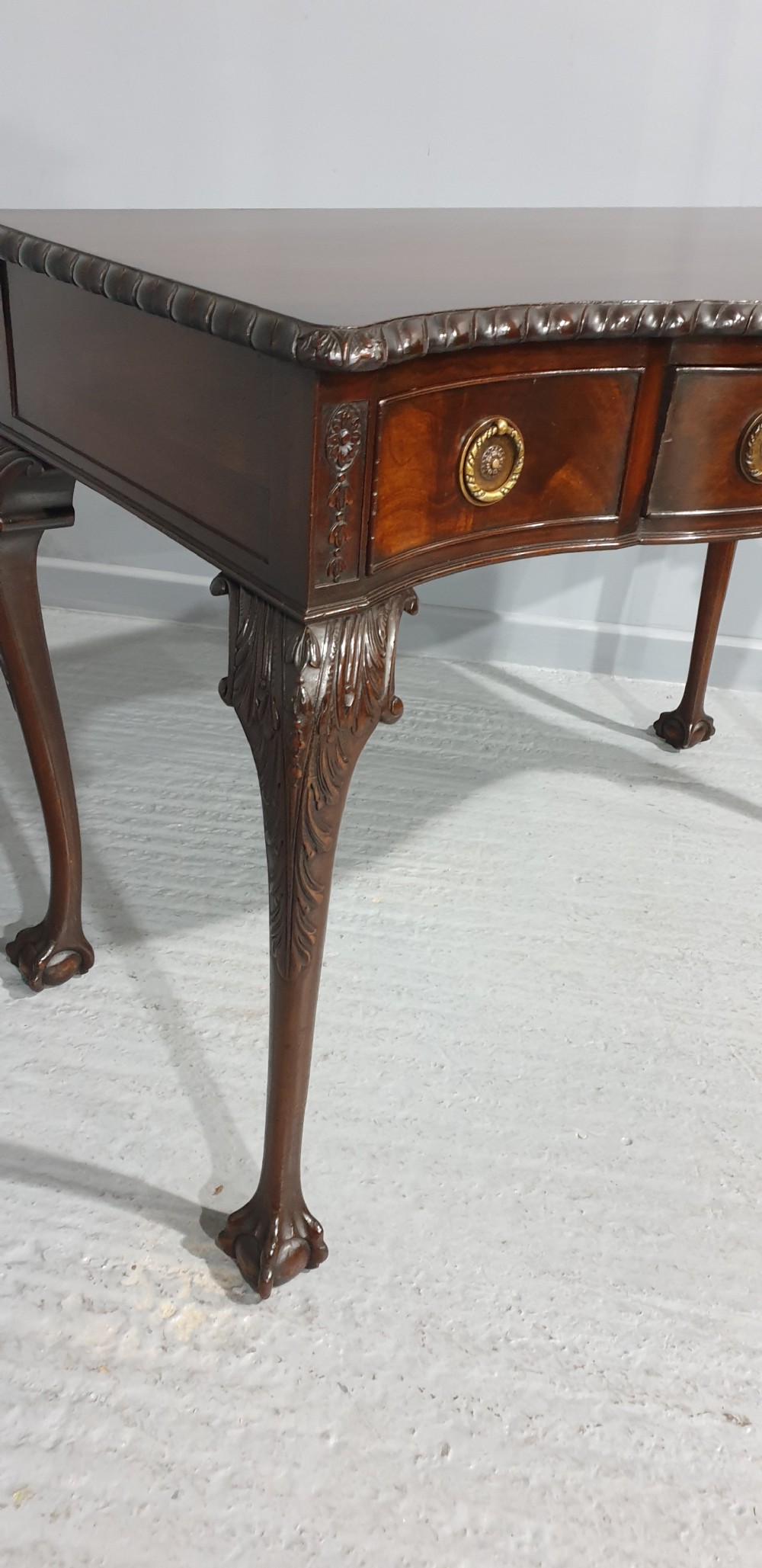 Mahogany Serpentine Side Table View III