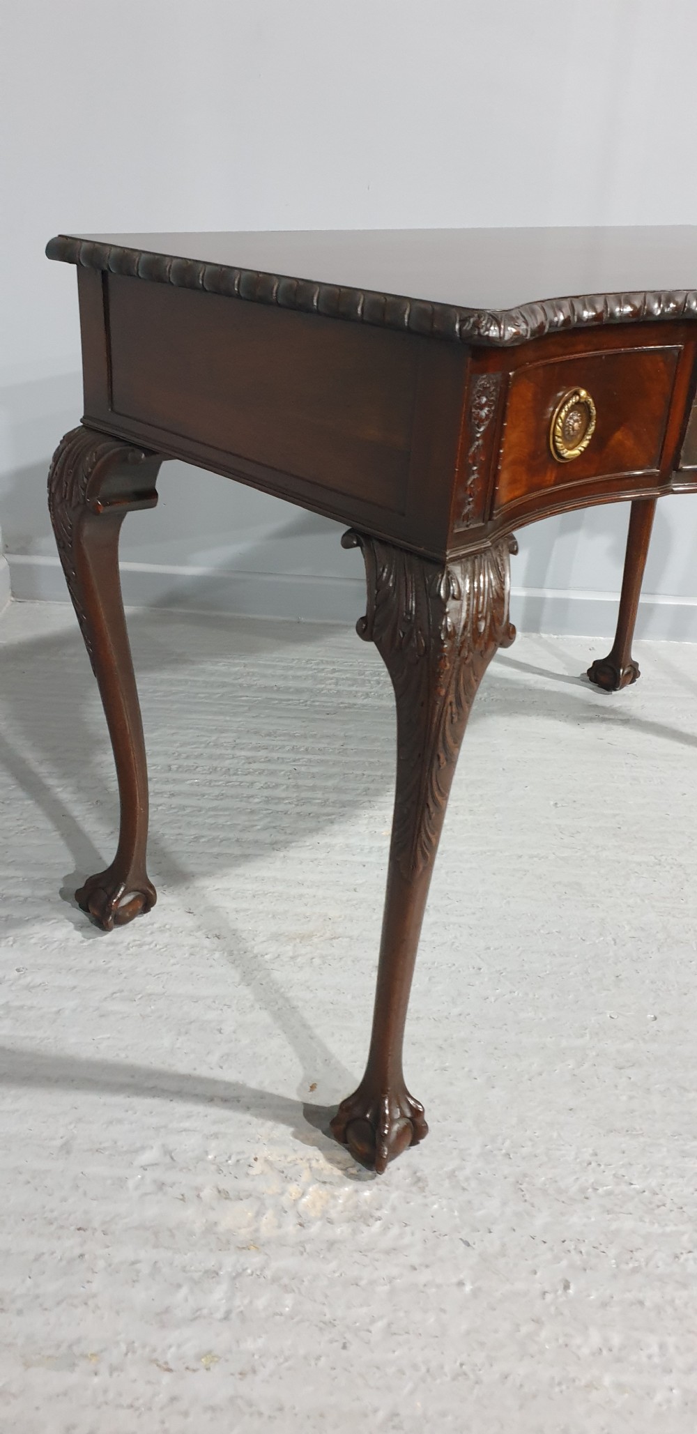 Mahogany Serpentine Side Table View IV