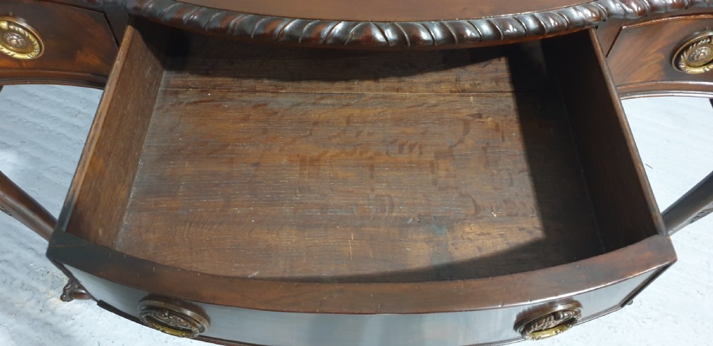 Mahogany Serpentine Side Table View IX