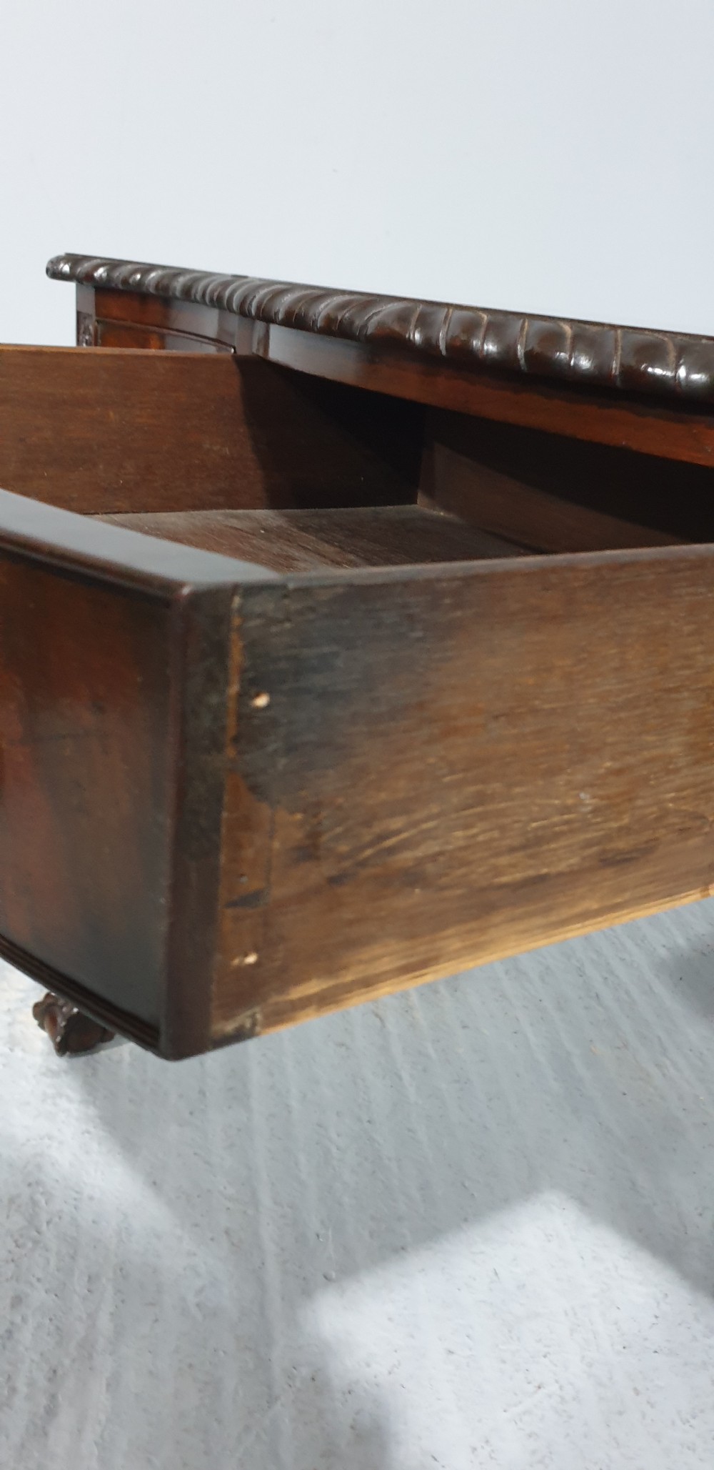 Mahogany Serpentine Side Table View X