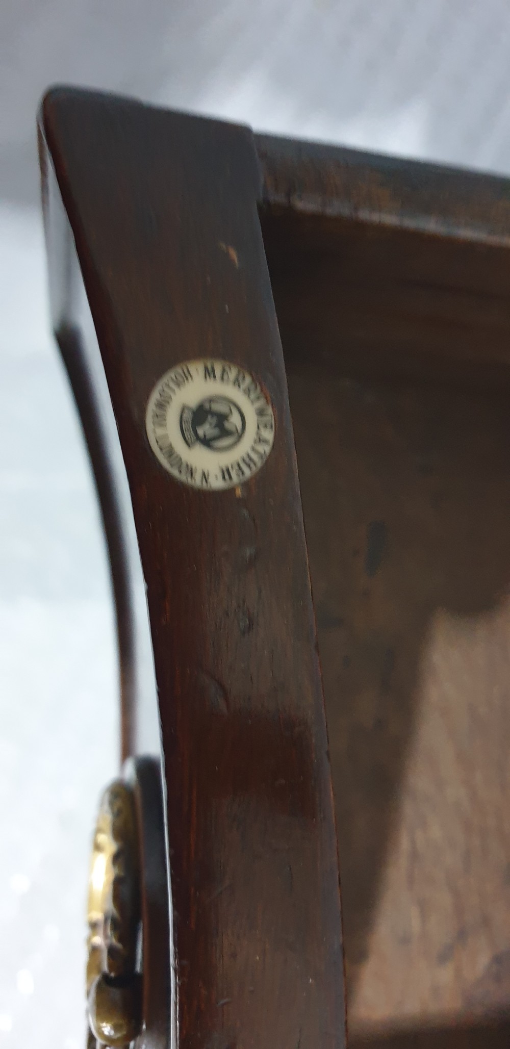 Mahogany Serpentine Side Table View XI