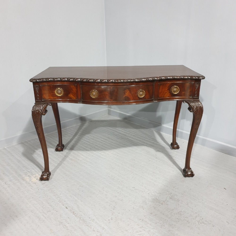 Mahogany Serpentine Side Table