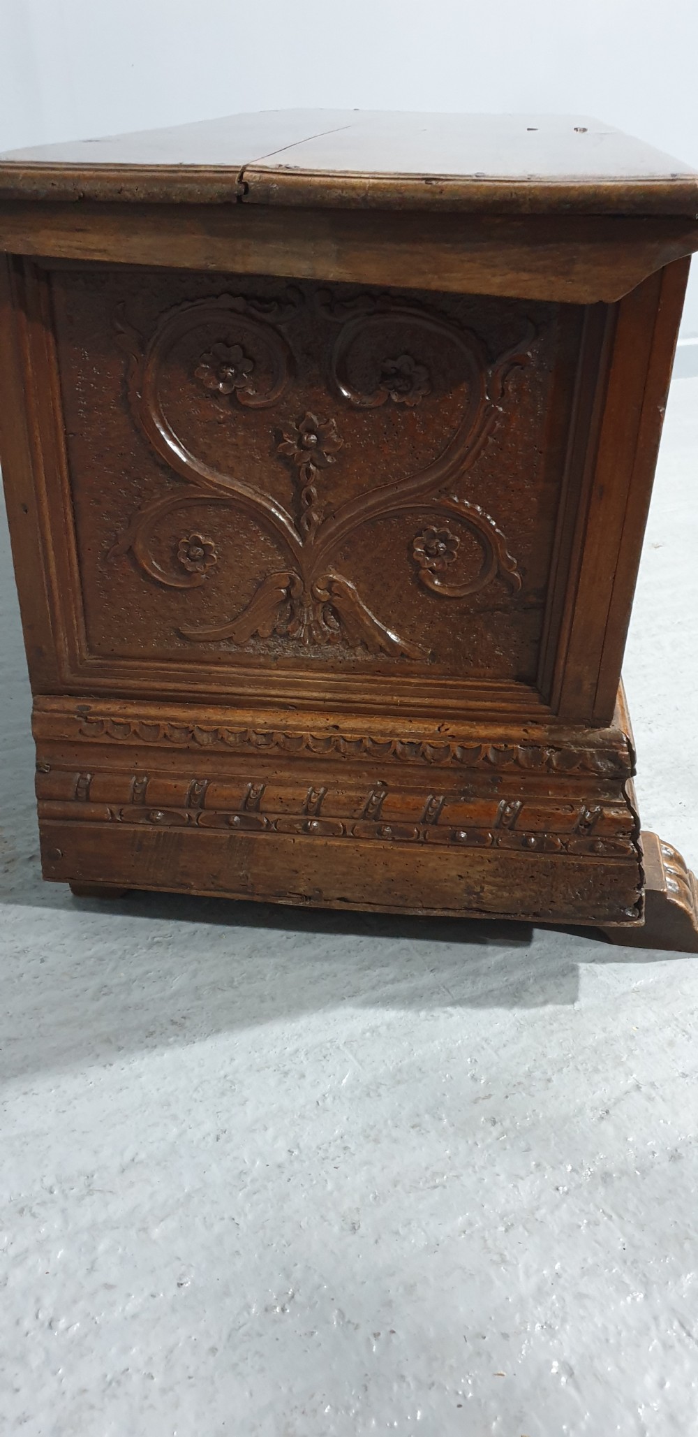 Wonderful Italian Walnut Cassone Coffer View V