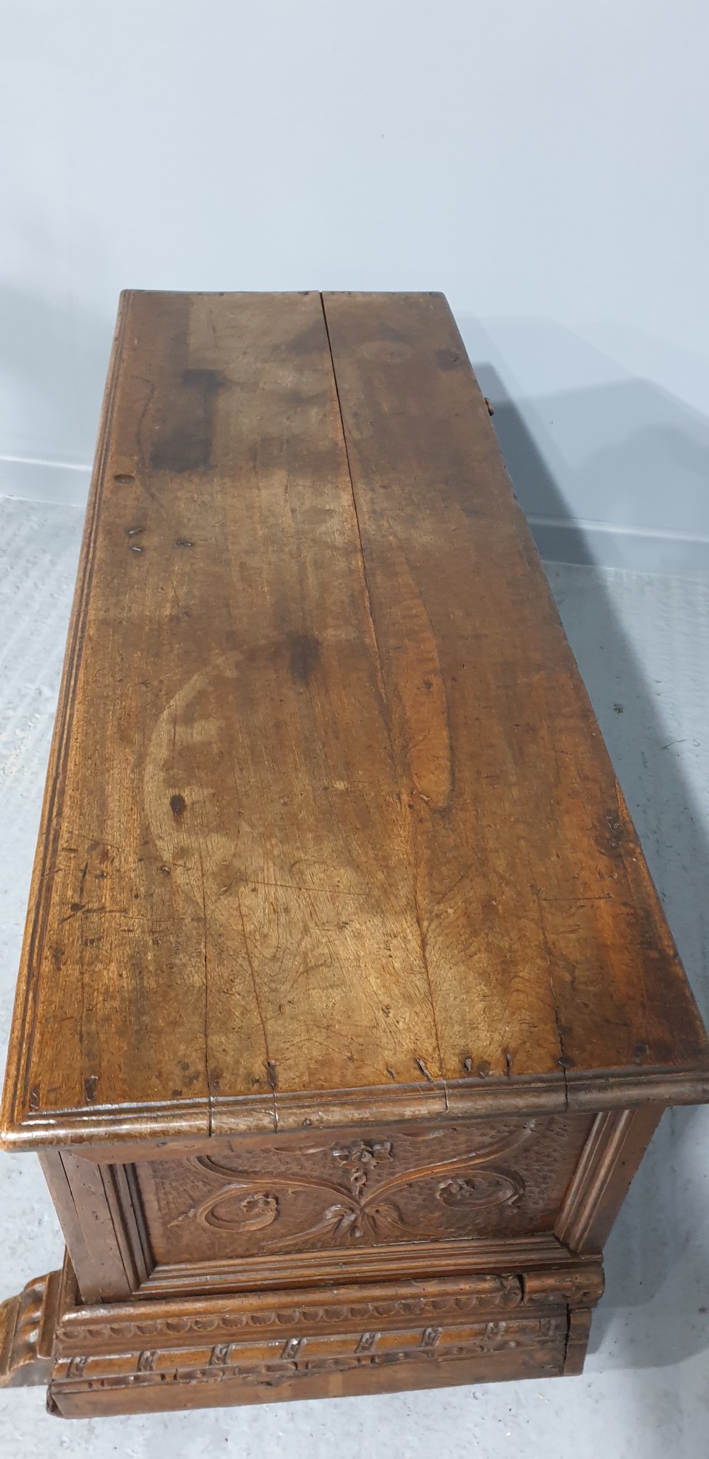 Wonderful Italian Walnut Cassone Coffer View VIII