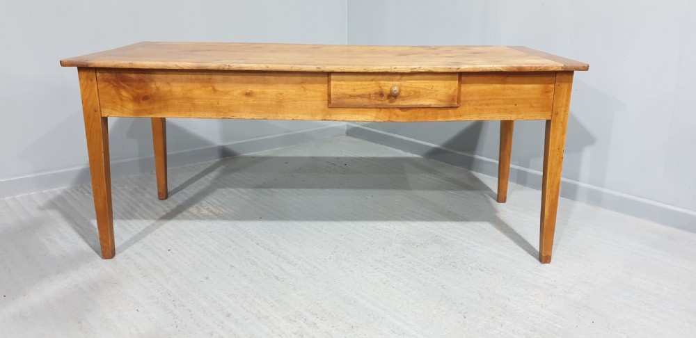 Large French Cherry Farmhouse Kitchen Table View II