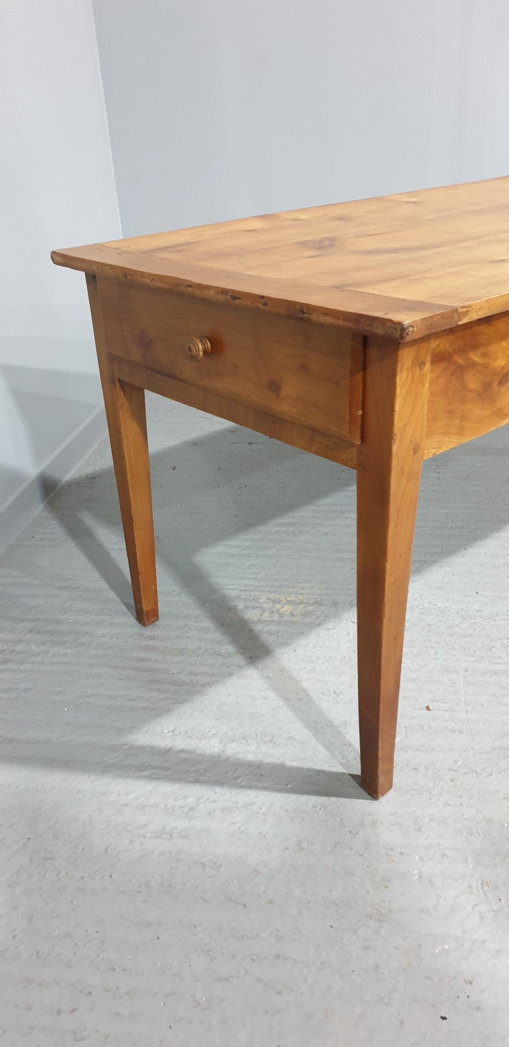 Large French Cherry Farmhouse Kitchen Table View III