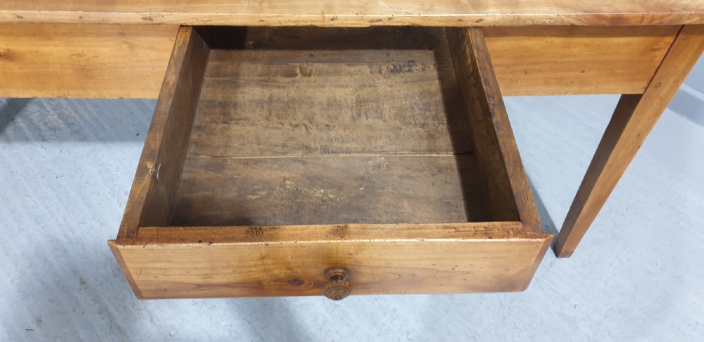 Large French Cherry Farmhouse Kitchen Table View VII