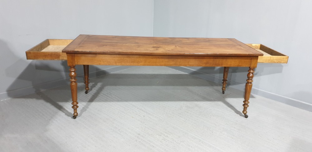 Superb Large French Farmhouse Kitchen Table View V