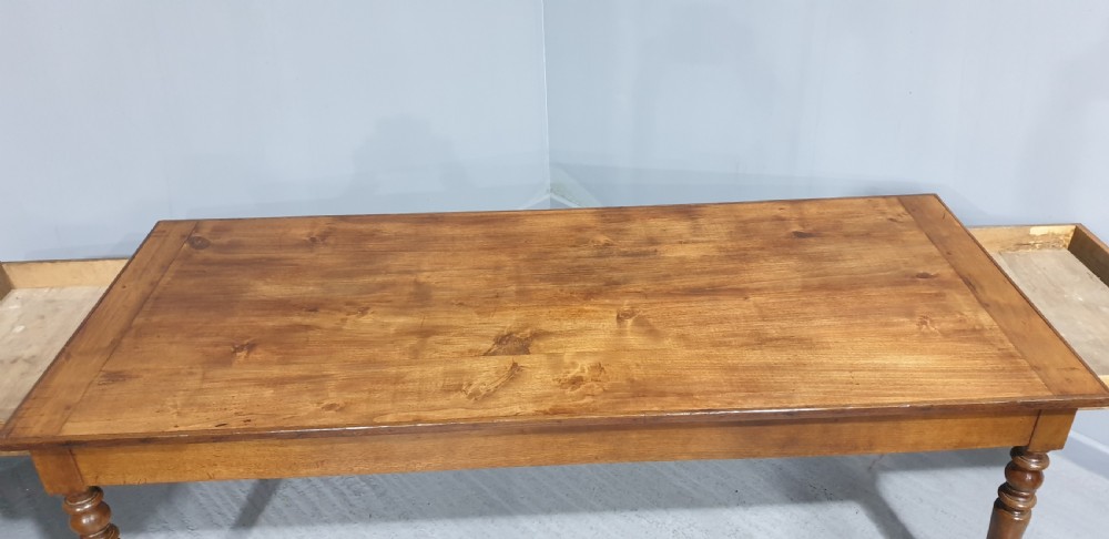 Superb Large French Farmhouse Kitchen Table View VI