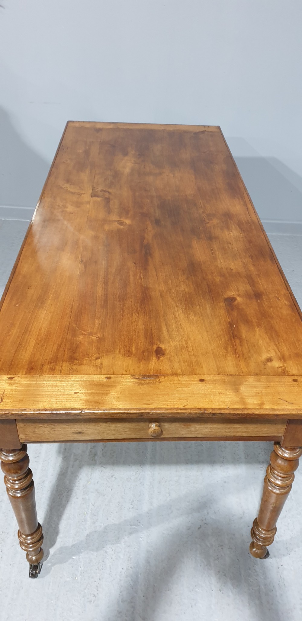 Superb Large French Farmhouse Kitchen Table View VIII