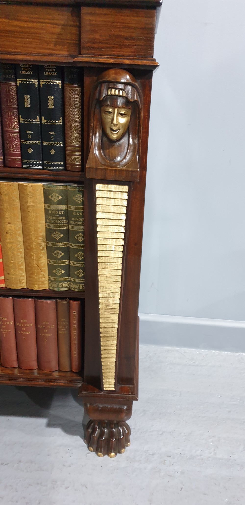 Low Level Mahogany Open Bookcase View III