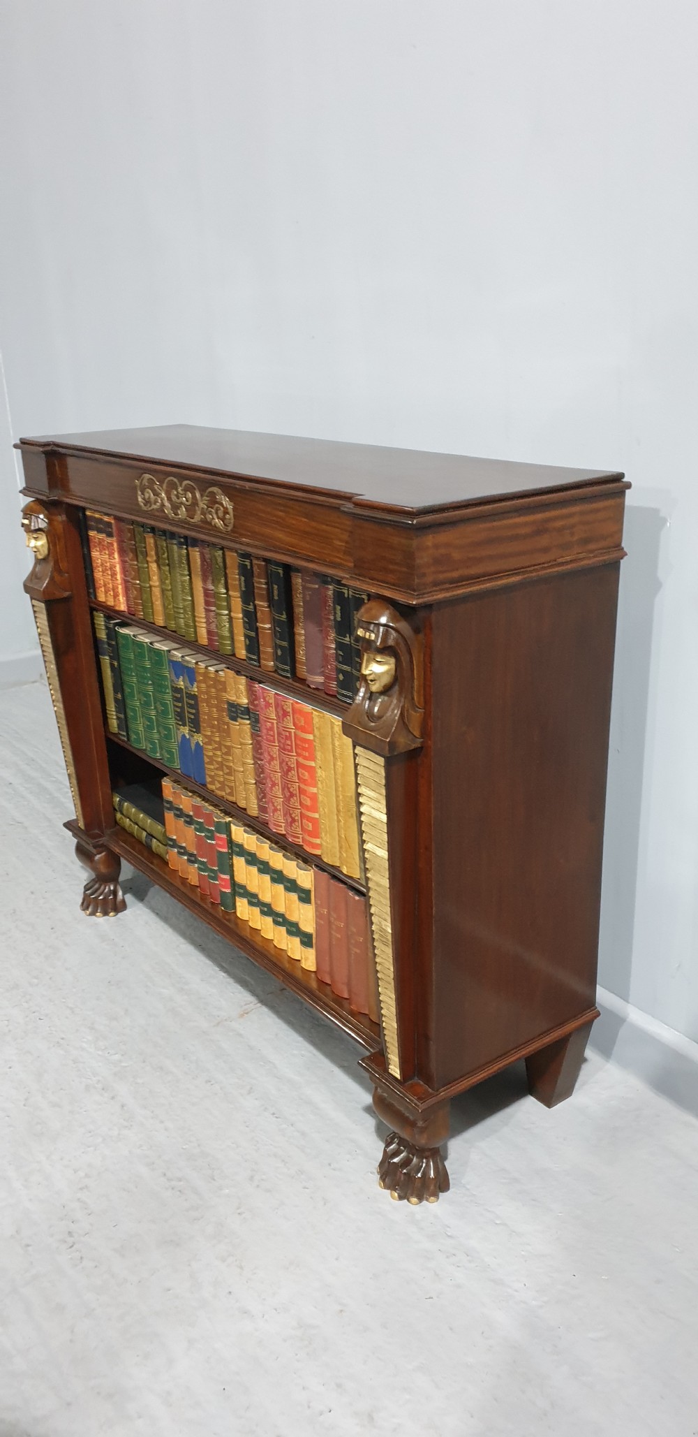 Low Level Mahogany Open Bookcase View IV