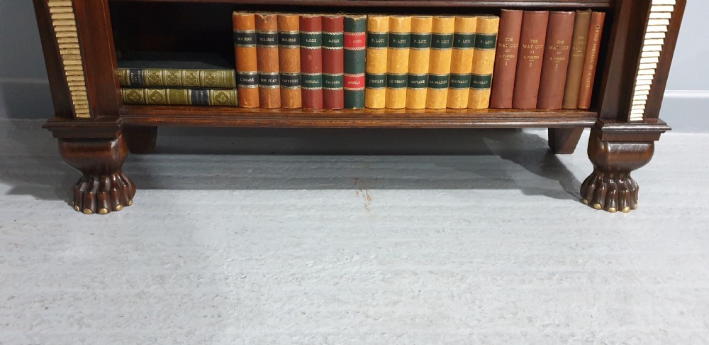 Low Level Mahogany Open Bookcase View VI
